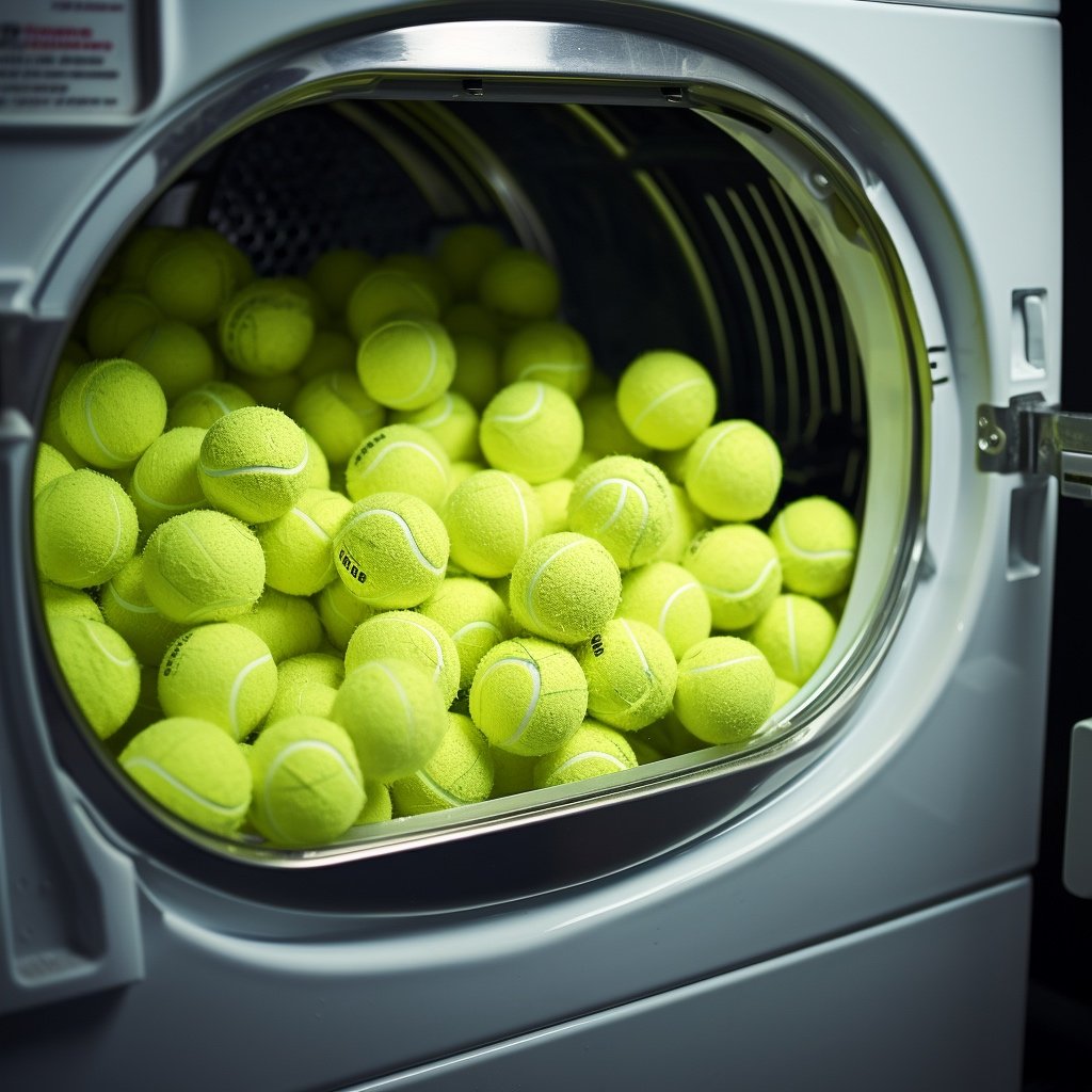 tennis balls in dryer