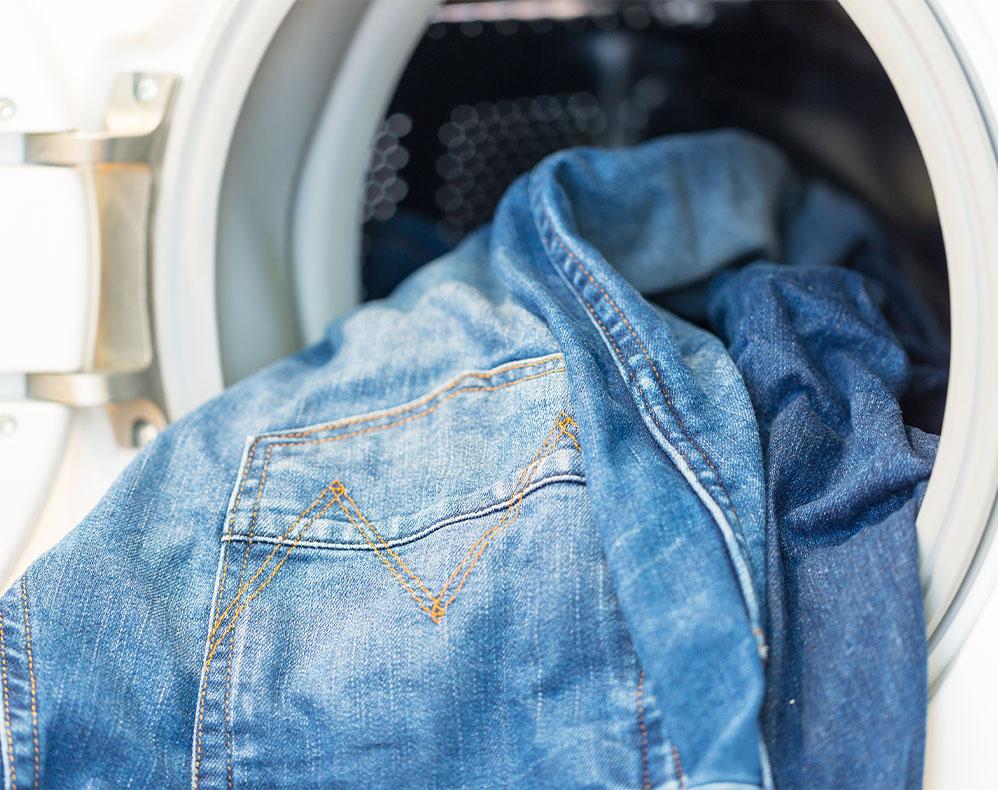 jeans in the dryer