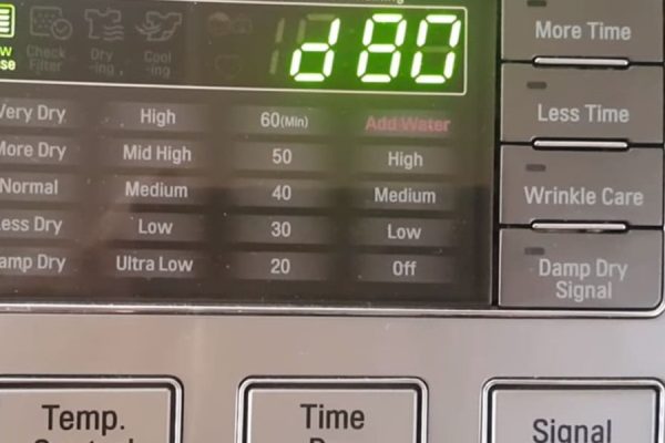 lg dryer d80 no blockage