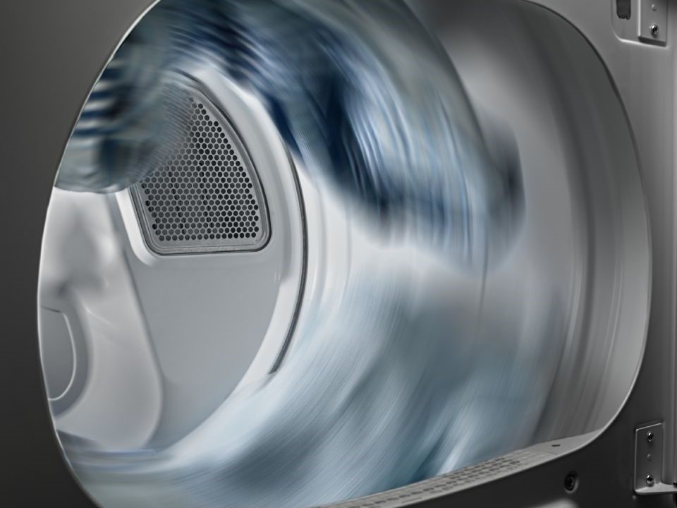 a dryer spinning