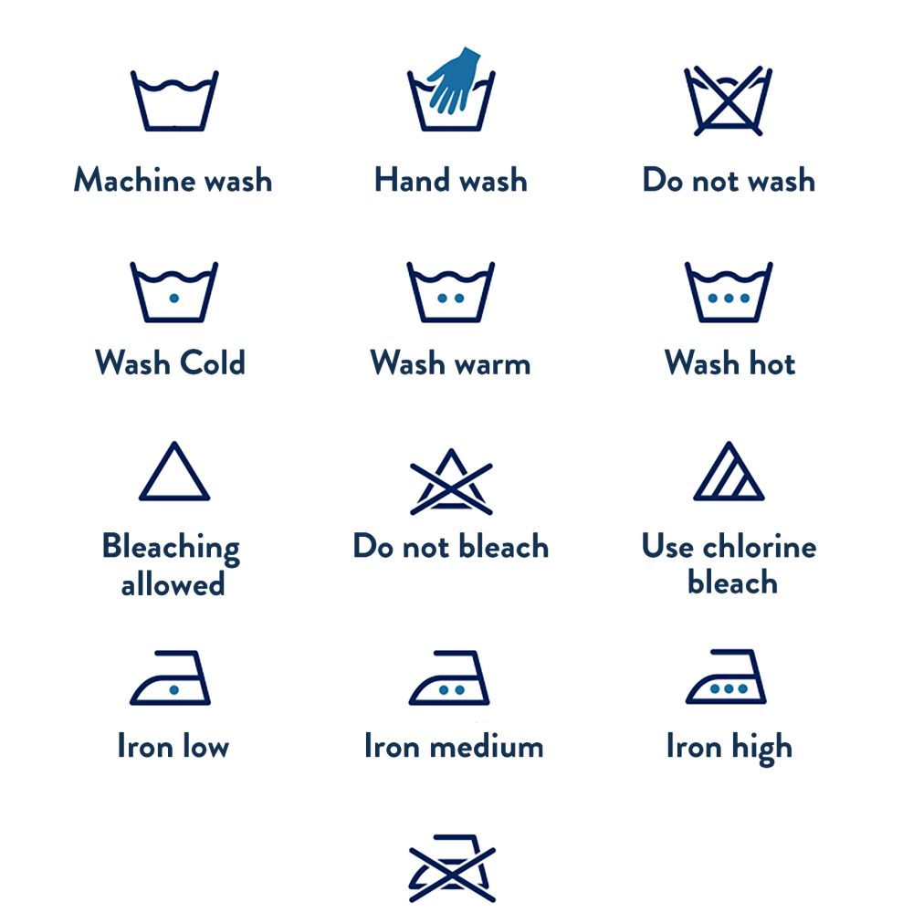 washing machine symbols